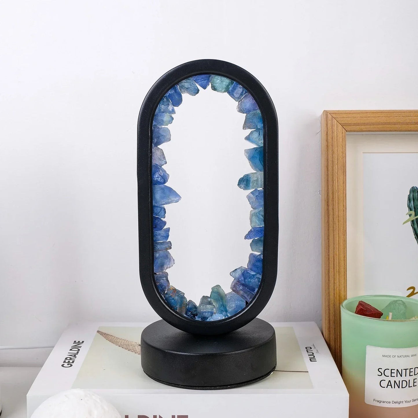 AuraStone | Lampe de calme en améthystes naturelles apaisantes
