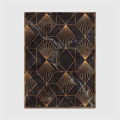 Tapis rectangle vintage aux formes géométriques Luxury Floor B