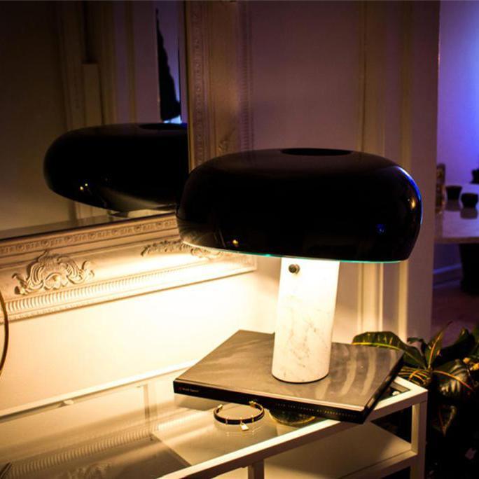 Lampe de Table MarbleGlow – Élégance en Marbre & Éclairage Chaleureux