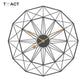 Horloge murale design rond géométrique en métal 50cm