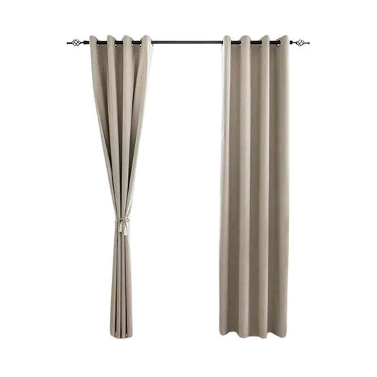 Rideau beige occultant