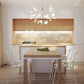 Suspension design moderne LED arbre couleur cuivré ou noir Home