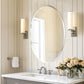 miroir décoratif ovale sans cadre pour intérieur élégant