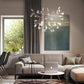 Suspension design moderne LED arbre couleur cuivré ou noir Home