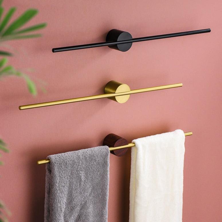 LuxeHang | Étagère à serviettes en métal moderne et élégante, mobile