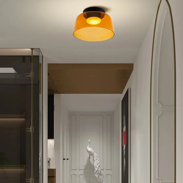 LuxeGlass - Lustre Médiéval de Plafond Luxe