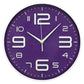 Horloge murale ronde design avec chiffres colorés 30cm Brief
