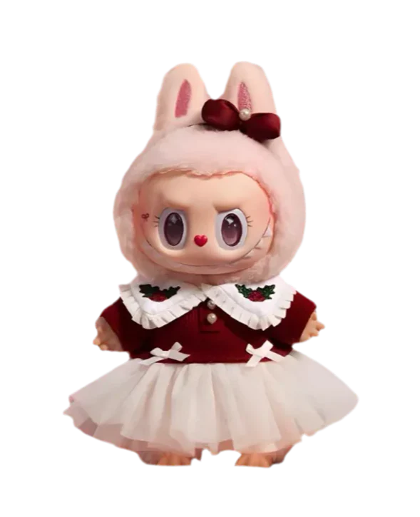 Figurine vinyle style Labubu – Créature magique de Noël – Édition limitée 17 cm