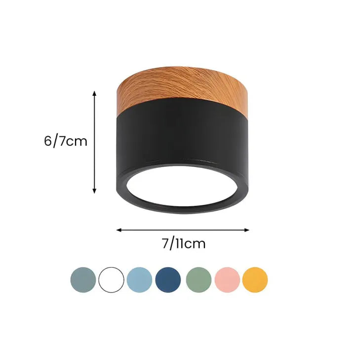 Plafonnier Cylindrique LED Nordic – Éclairage Moderne et Économique pour Couloir