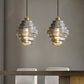 BrassGlow - Suspension en verre en forme de chair en laiton