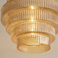 BrassGlow - Suspension en verre en forme de chair en laiton