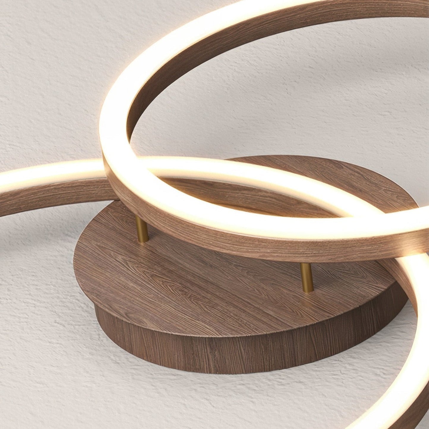 Plafonnier Éléphant en Anneau LED - Luminaire Moderne Design Géométrique avec Éclairage Économe en Énergie