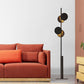 Lampadaire design moderne LED en métal avec formes circulaires