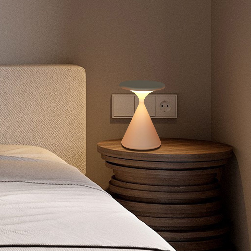Lampe de table en sablier élégante