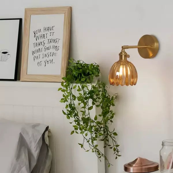 PetalShine - Lampe à Wand rétro en forme de fleur