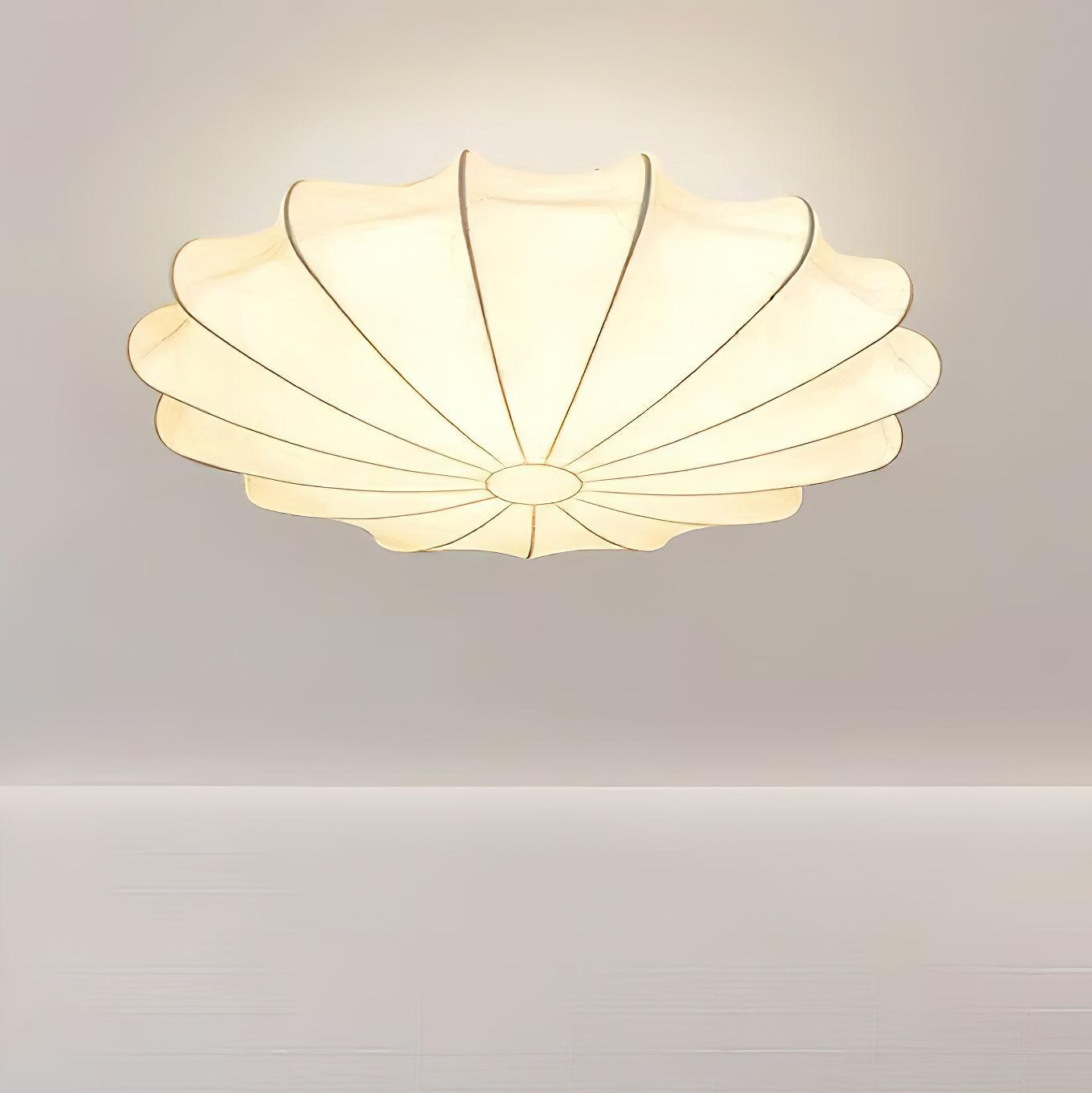 Plafonnier Design Inspiré des Coquillages - Éclairage Moderne en Métal et Polymères