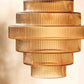 BrassGlow - Suspension en verre en forme de chair en laiton
