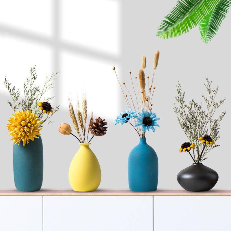 Vase moderne coloré en céramique style Japan Artist