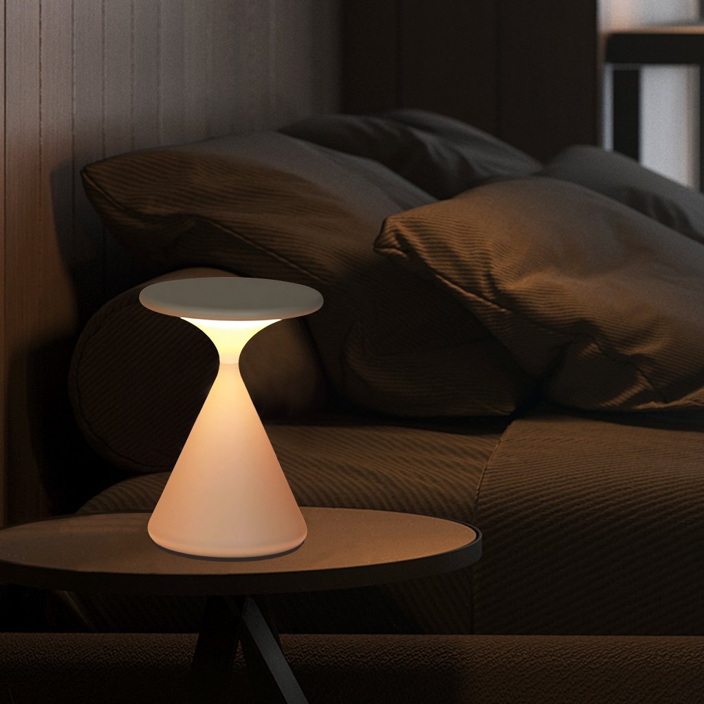 Lampe de table en sablier élégante