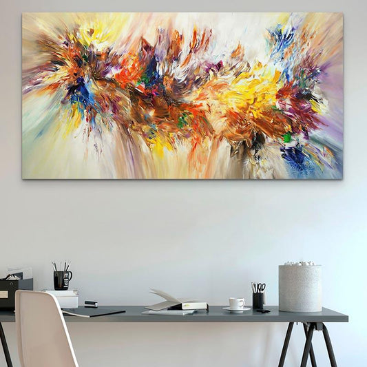 Tableau Abstrait Explosion