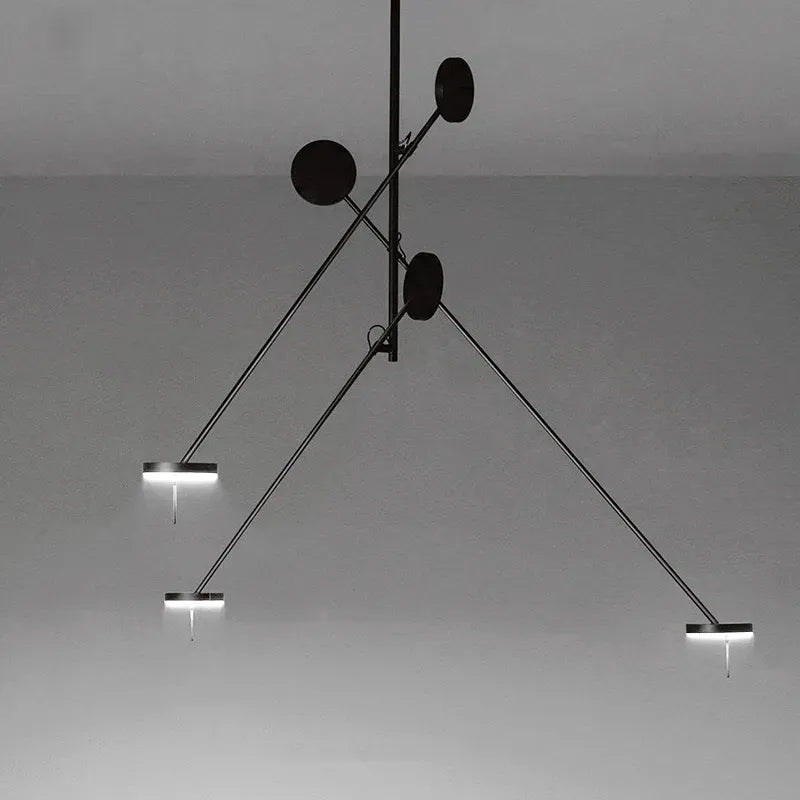 Plafonnier Led design nordique pour Tables basses de restaurant bureaux de chambre lampes suspendues noires luminaire de décoration de la maison