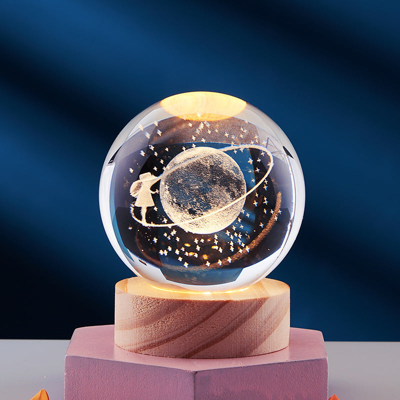 LumiOrb | Lumière en cristal 3D créative