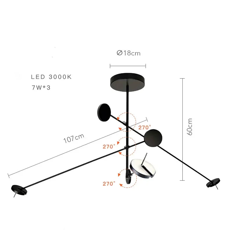 Plafonnier Led design nordique pour Tables basses de restaurant bureaux de chambre lampes suspendues noires luminaire de décoration de la maison