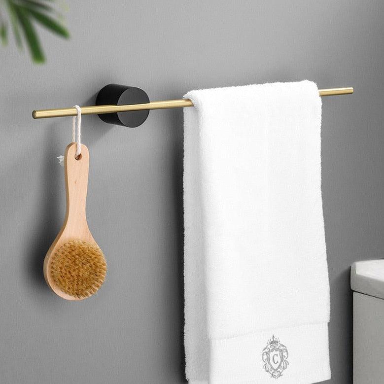 LuxeHang | Étagère à serviettes en métal moderne et élégante, mobile