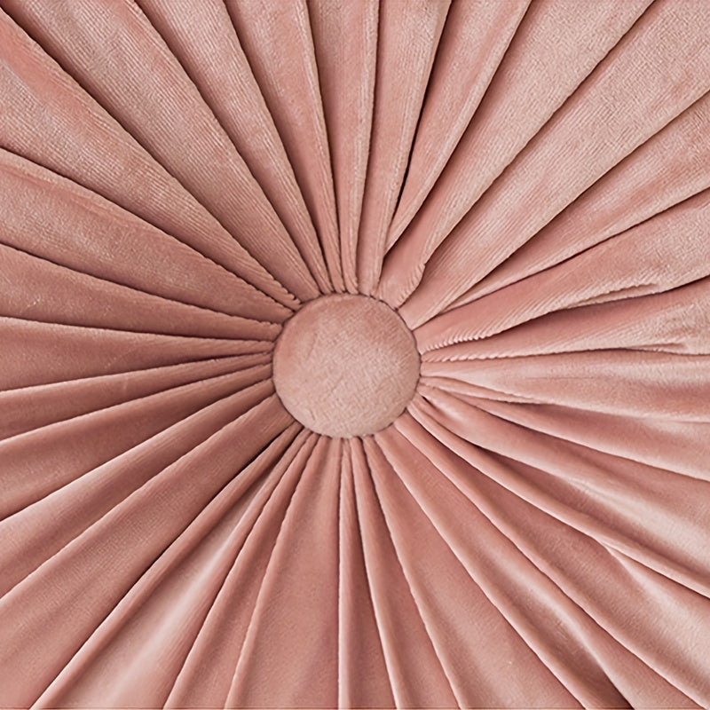 Coussin en Velours Rond en Forme de Citrouille | Coussin Tissé Doux pour Canapé et Chaise de Bureau | Housse Lavable, Coussin Décoratif pour Salon et Chambre