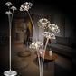Lampadaire design moderne à LED en forme de fleurs