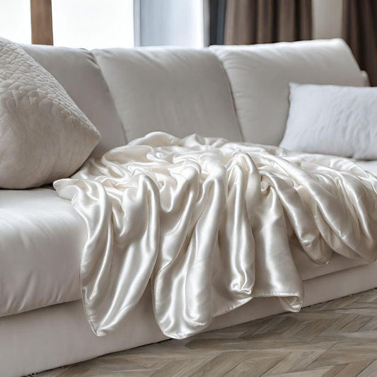 Plaid de luxe en soie