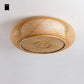 Plafonnier en bambou rond style japonais Woven