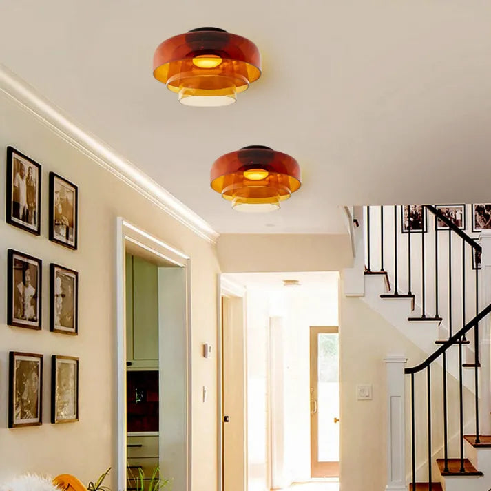 LuxeGlass - Lustre Médiéval de Plafond Luxe