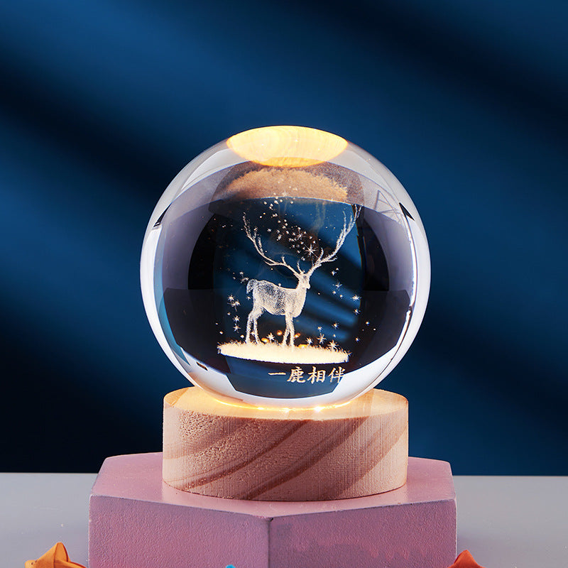 LumiOrb | Lumière en cristal 3D créative