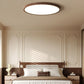 Plafonnier Circulaire Ultra-Fin en Acrylique – Éclairage LED Doux et Moderne avec Effet Bois de Noyer