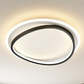 Plafonnier Moderne Noir et Or - Éclairage LED Élégant et Fonctionnel