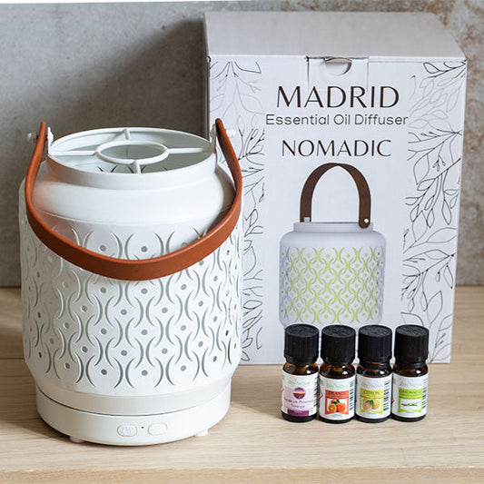 Lot diffuseur Madrid+4 huiles essentielles ambiance du Sud