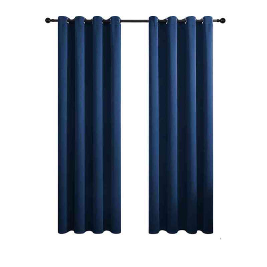 Rideau bleu occultant