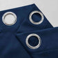 Rideau bleu occultant
