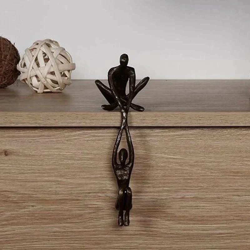 Sculpture Équilibre & Amour – Déco Symbolique & Cadeau Idéal