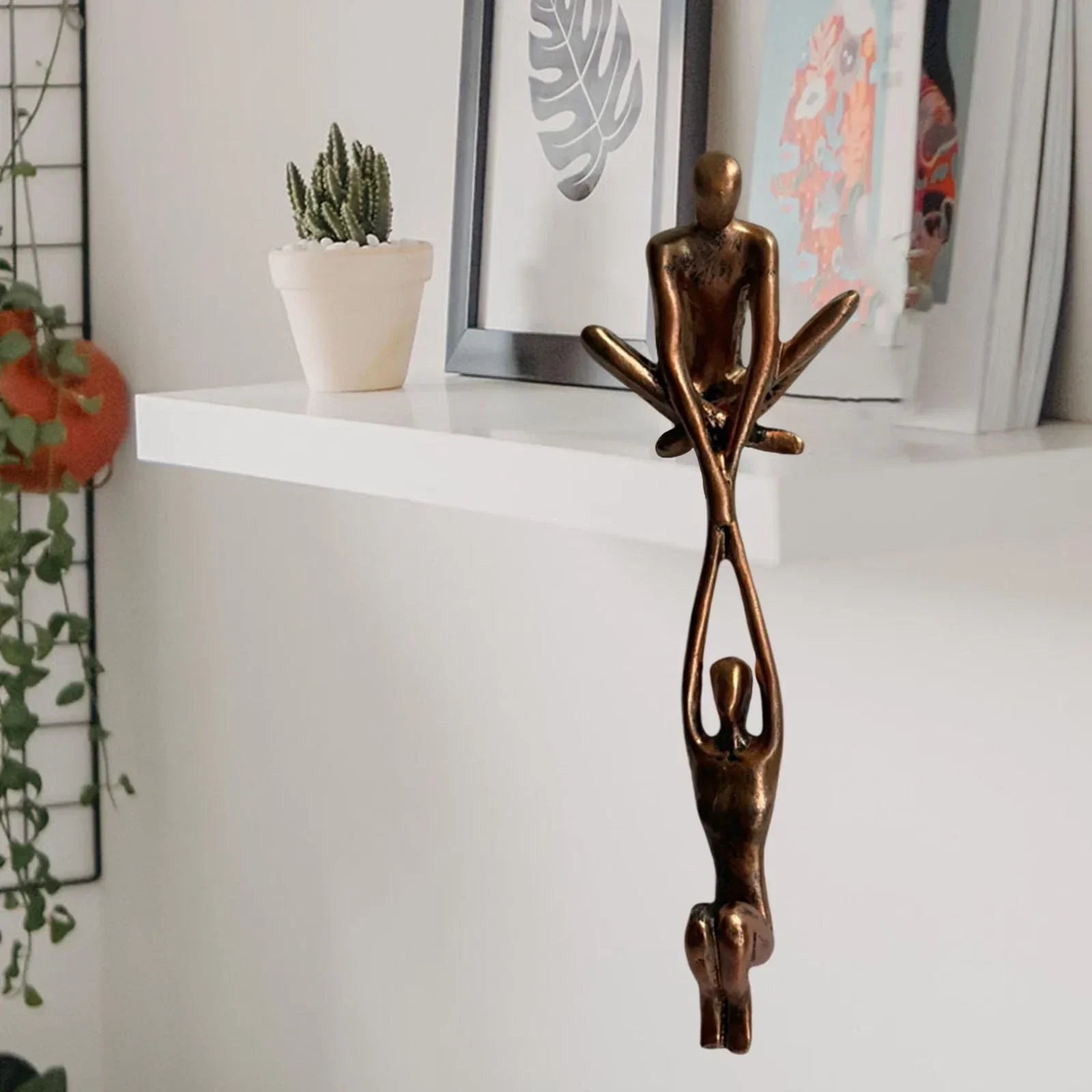 Sculpture Équilibre & Amour – Déco Symbolique & Cadeau Idéal