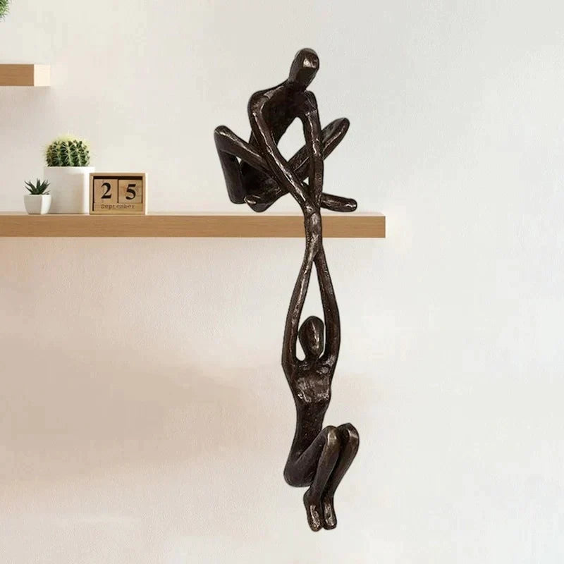 Sculpture Équilibre & Amour – Déco Symbolique & Cadeau Idéal