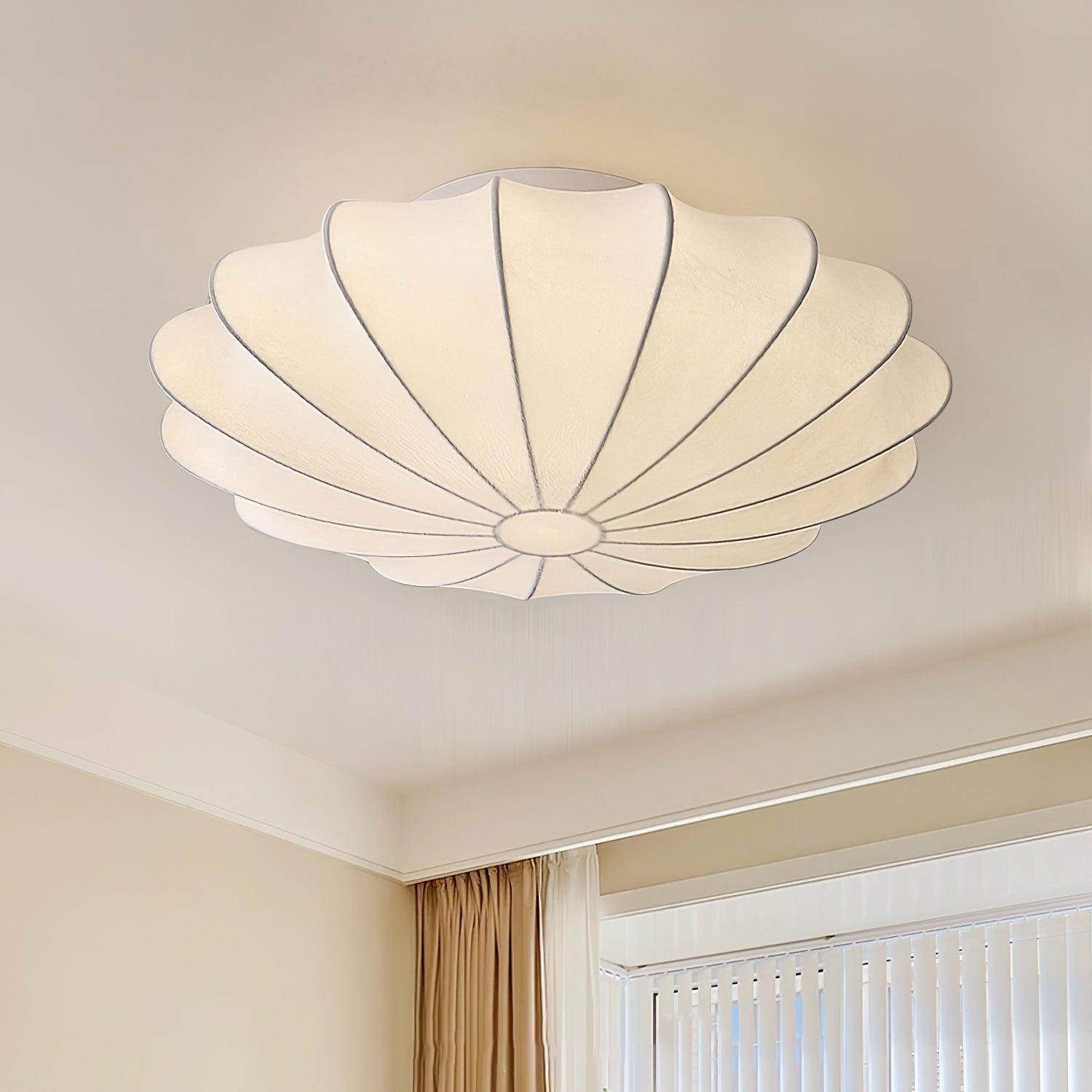 Plafonnier Design Inspiré des Coquillages - Éclairage Moderne en Métal et Polymères
