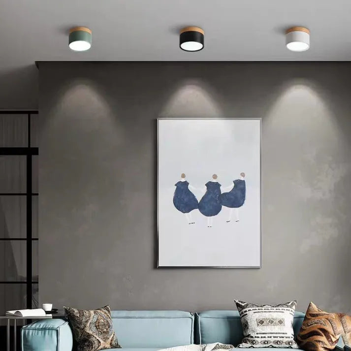 Plafonnier Cylindrique LED Nordic – Éclairage Moderne et Économique pour Couloir