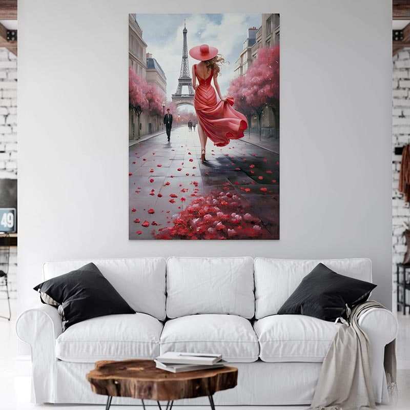 Tableau Moderne Balade Parisienne