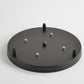 Support socle rond suspension jusqu'à 5 trous (noir ou blanc)