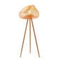 Lampadaire LED tripode en bambou scandinave
