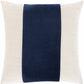 Bunyip Navy Velvet Band Throw Pillow