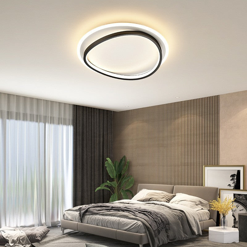 Plafonnier Moderne Noir et Or - Éclairage LED Élégant et Fonctionnel