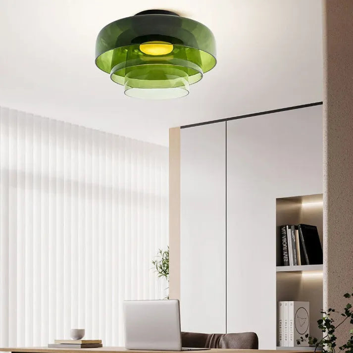 LuxeGlass - Lustre Médiéval de Plafond Luxe